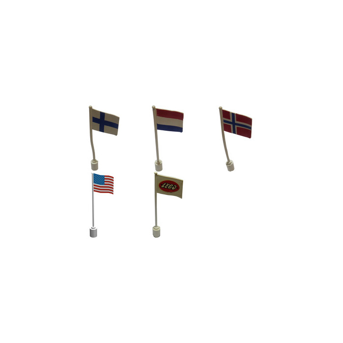 LEGO 6 International Flags -1- Set 242.1