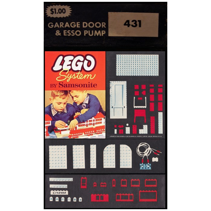 LEGO Garage Door and Esso Pumps Set 431-2