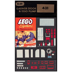 LEGO Garage Door and Esso Pumps Set 431-2