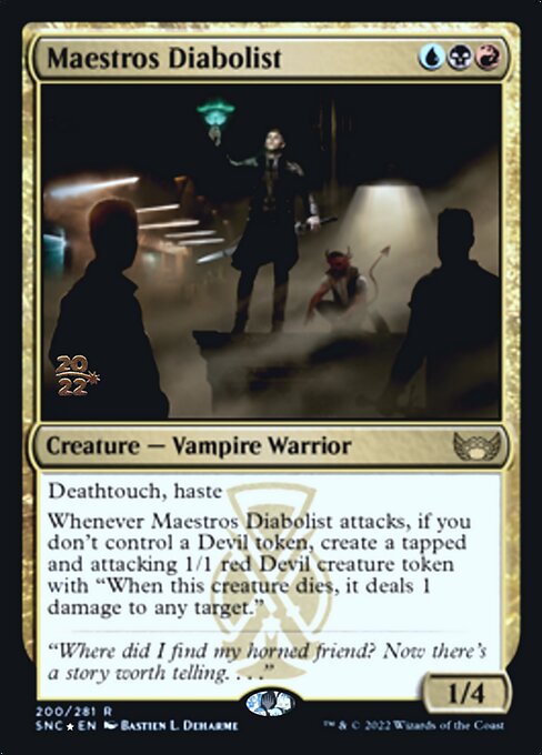 Maestros Diabolist - Foil - Prerelease Promo