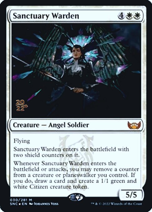 Sanctuary Warden - Foil - Prerelease Promo