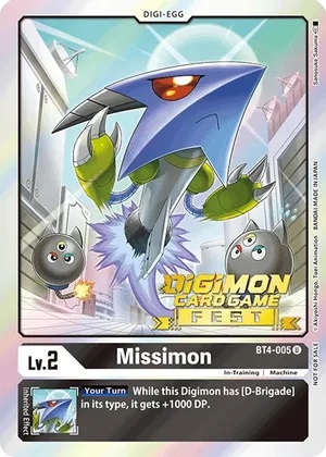Missimon - BT4-005 - P (Digimon Card Game Fest 2022) Missimon - BT4-005 - P (Digimon Card Game Fest 2022)