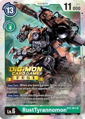 RustTyrannomon - BT2-051 - P (Digimon Card Game Fest 2022) - Foil