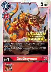 GeoGreymon - ST7-06 - P (Digimon Card Game Fest 2022) - Foil