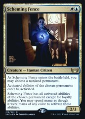 Scheming Fence - Foil - Prerelease Promo