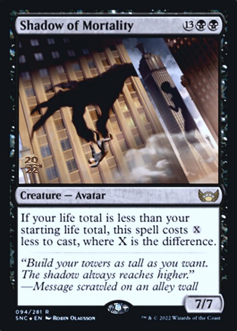Shadow of Mortality - Foil - Prerelease Promo