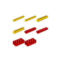 LEGO Beams for Primary Simple Machines Set 9836