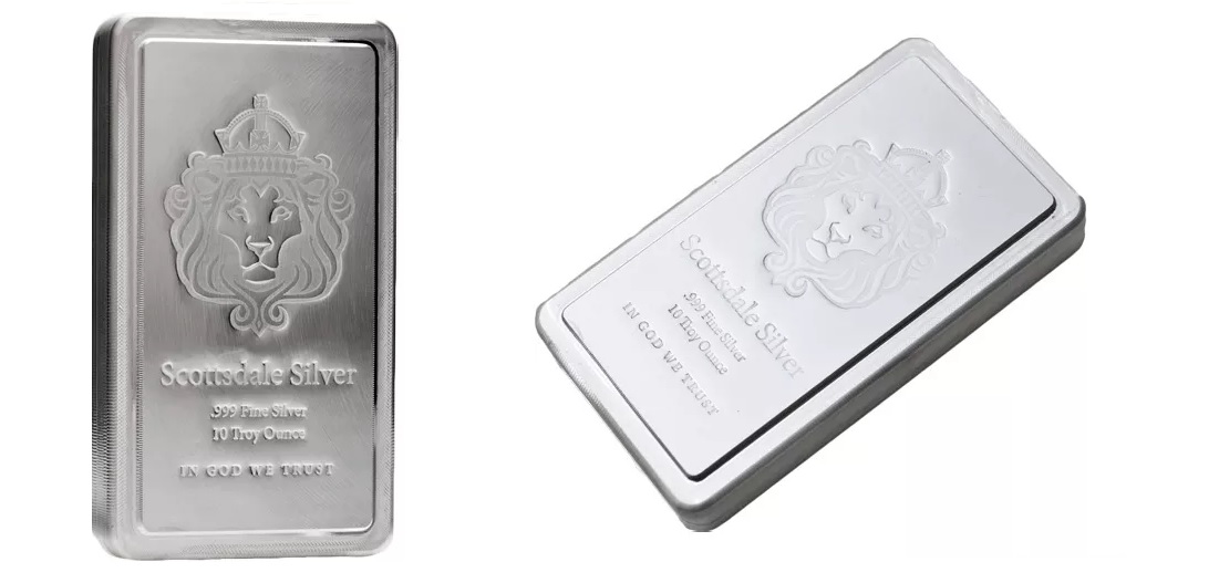 10 oz Scottsdale Stacker Silver Bar