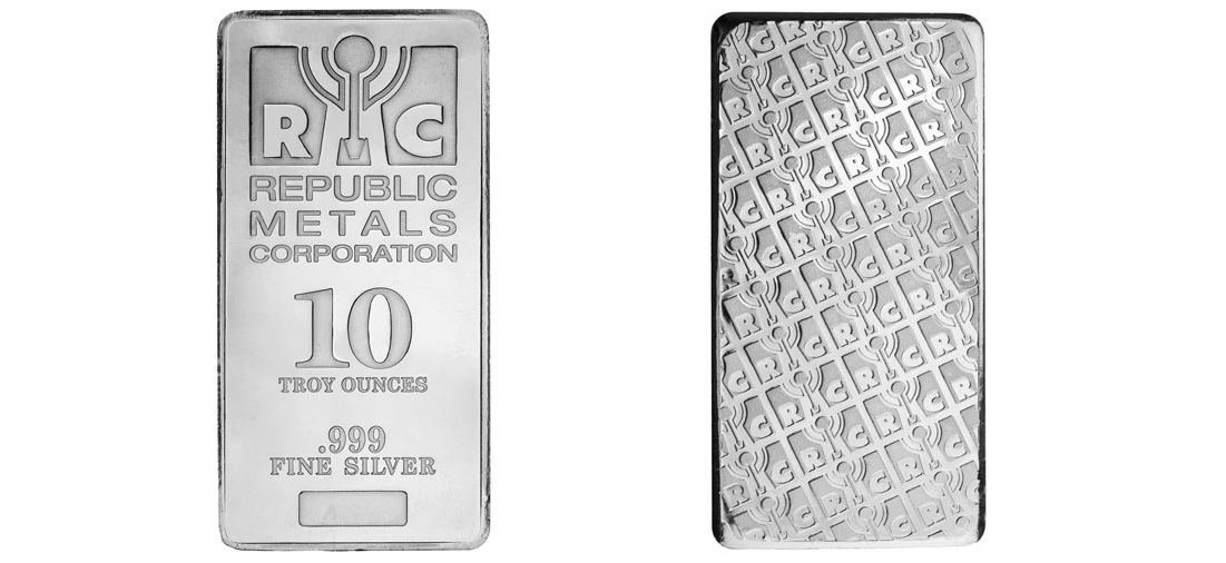 10 oz (RMC) Republic Metals Silver Bar