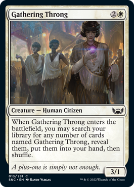 Gathering Throng - Foil