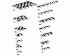 LEGO Black Plates Set 9932
