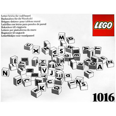 LEGO Letter Bricks for Wall Board Set 1016