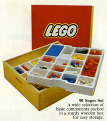 LEGO Super set, Wooden box Set 90-1