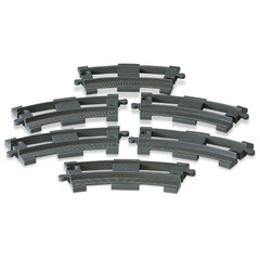 LEGO Curved Rails Set (Dark Gray) 2735-1
