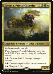 Zacama, Primal Calamity - The List