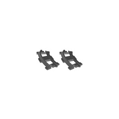 LEGO Curved Rails Set (Dark Stone Gray) 2735-2