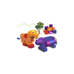 LEGO Rhino and Lion Set 3514