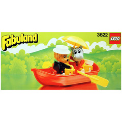 LEGO Rowboat with Lionel Lion and Hannah Hippopotamus Set 3622