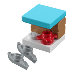 LEGO Friends Advent Calendar Set 41102-1 Subset Day 2 - Bench and Ice Skates