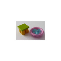 LEGO Friends Advent Calendar Set 3316-1 Subset Day 13 - Stool and Plate