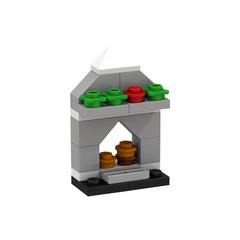 LEGO Friends Advent Calendar Set 3316-1 Subset Day 21 - Fireplace