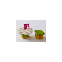 LEGO Friends Advent Calendar Set 3316-1 Subset Day 8 - Table with Stool
