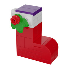 LEGO Friends Advent Calendar Set 41353-1 Subset Day 6 - Tree Ornament 'Santa's Stocking'
