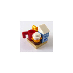 LEGO Friends Advent Calendar 2013 Set 41016-1 Subset Day 8 - Cup, Milk and Cookies