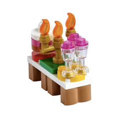 LEGO Friends Advent Calendar Set 41690-1 Subset Day 22 - Table with Cake, Candelabra, and Goblets
