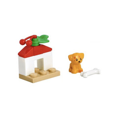 LEGO Friends Advent Calendar Set 41690-1 Subset Day 12 - Doghouse, Dog, and Bone