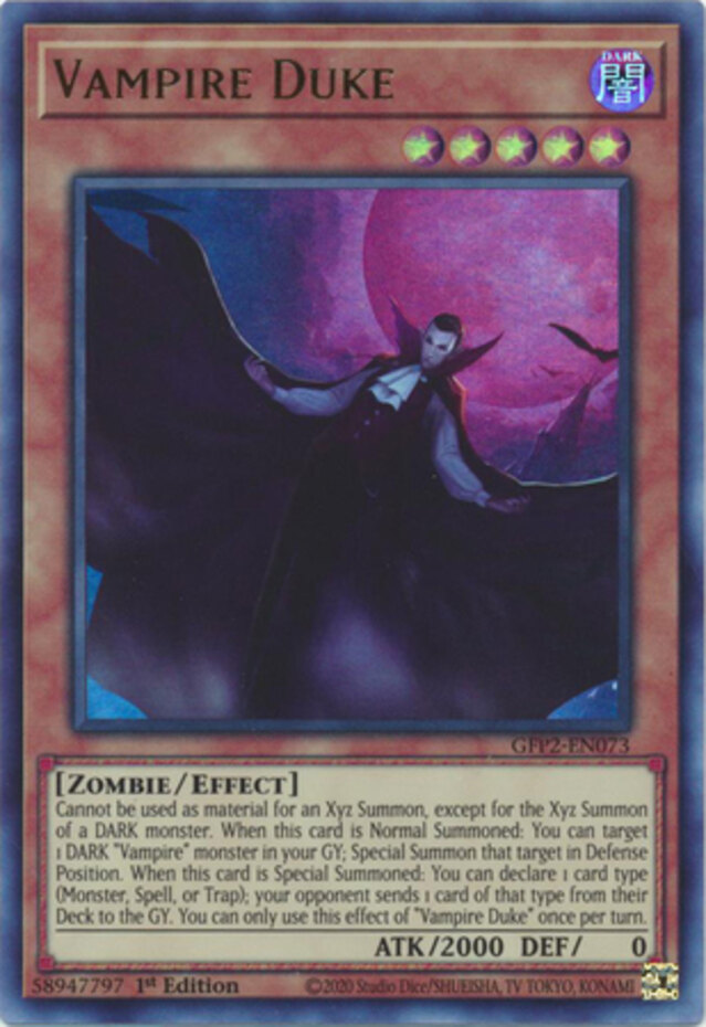 x3 Vampire Duke - GFP2-EN073 - Ultra Rare - 1st Edition Yu