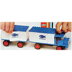 LEGO Refrigerator Truck and Trailer Set 375-3