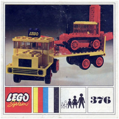 LEGO Low loader with Excavator Set 376-1