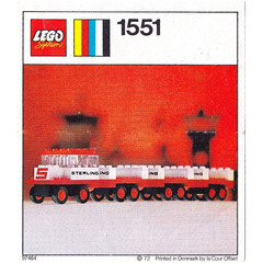 LEGO Sterling Baggage Train Set 1551-2