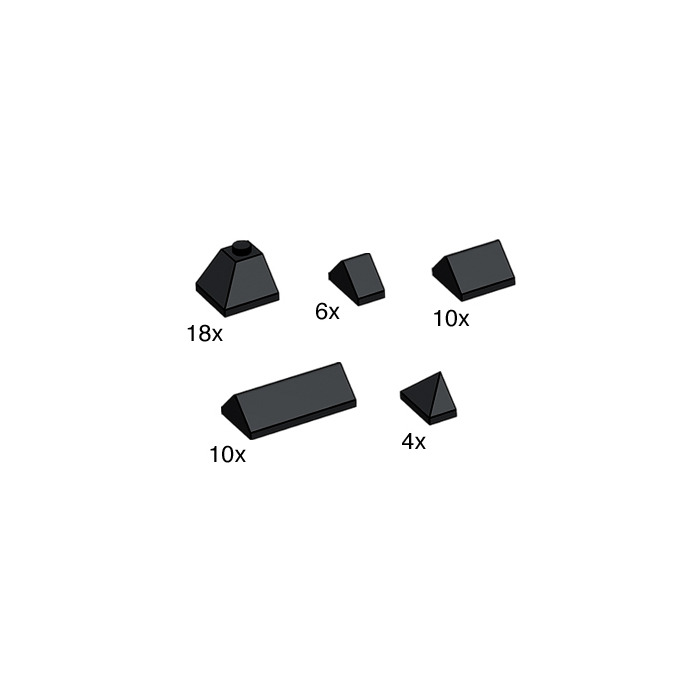 LEGO Black Ridge Tiles Set 10160