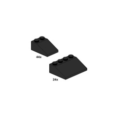 LEGO Black Roof Tiles Set 10054