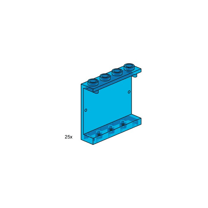 LEGO 1x3x4 Wall Element Transparent Blue Set 3447