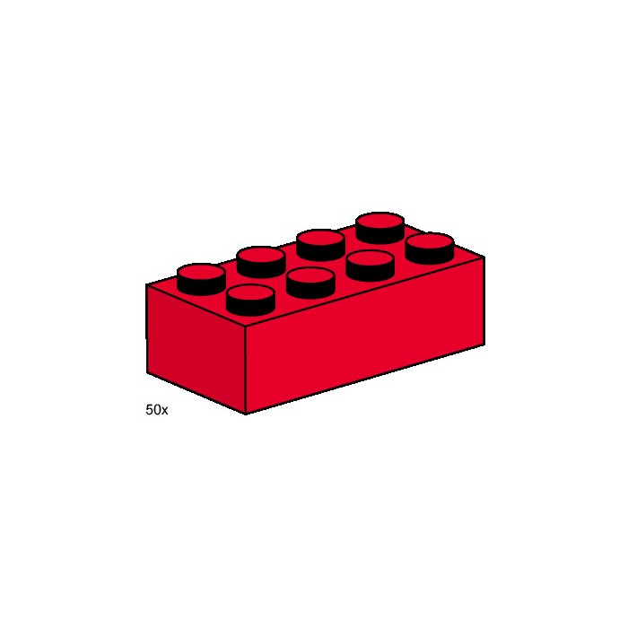 LEGO 2x4 Red Bricks Set 3462