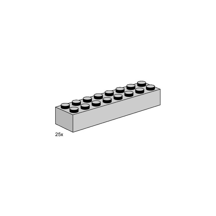LEGO 2x8 Light Grey Bricks Set 3464