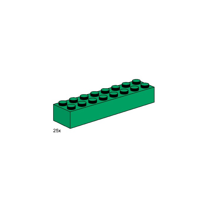 LEGO 2x8 Dark Green Bricks Set 3466