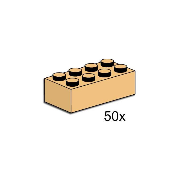 LEGO 2x4 Tan Bricks Set 3730