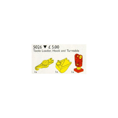 LEGO Toolo Loader, Hook and Turntable Set 5026