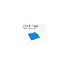 LEGO Duplo Primo Plate 4 x 4 Blue Set 5028