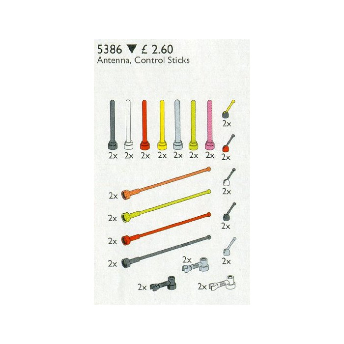 LEGO Antenna and Control Sticks Set 5386