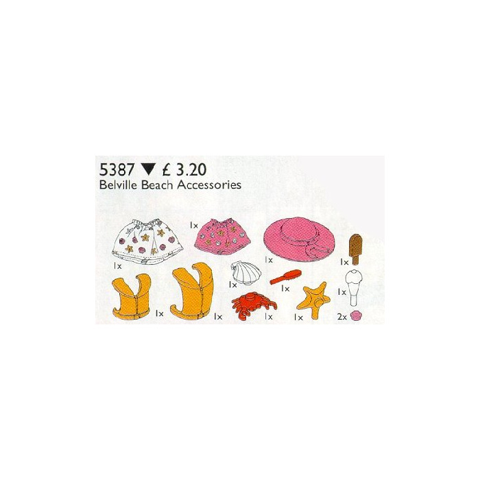 LEGO Belville Beach Accessories Set 5387