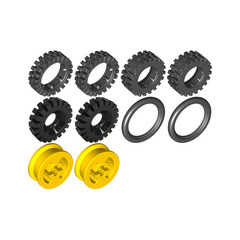 LEGO Hubs And Tyres Set 9899