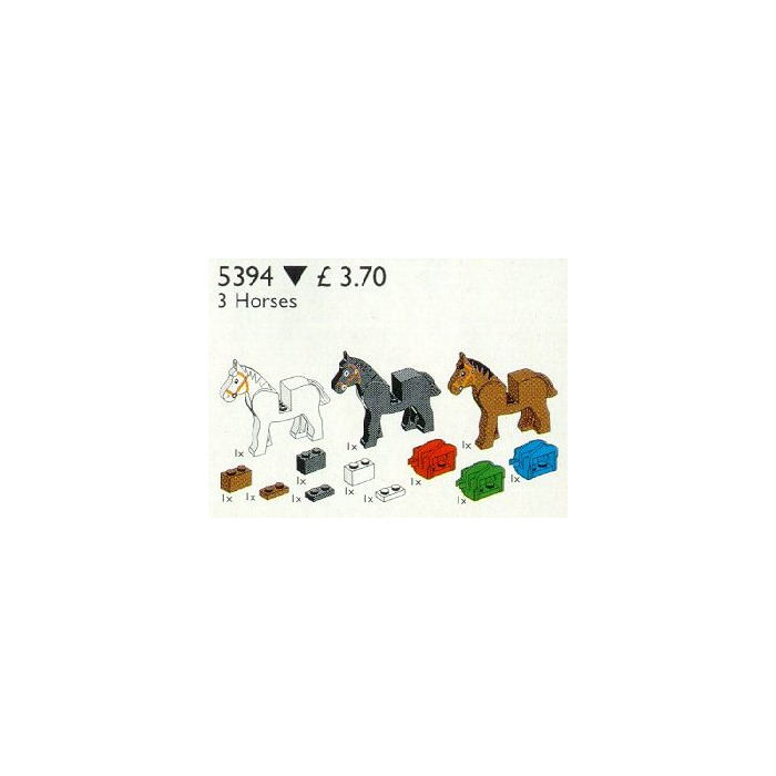 LEGO 3 Horses and Saddles Set 5394
