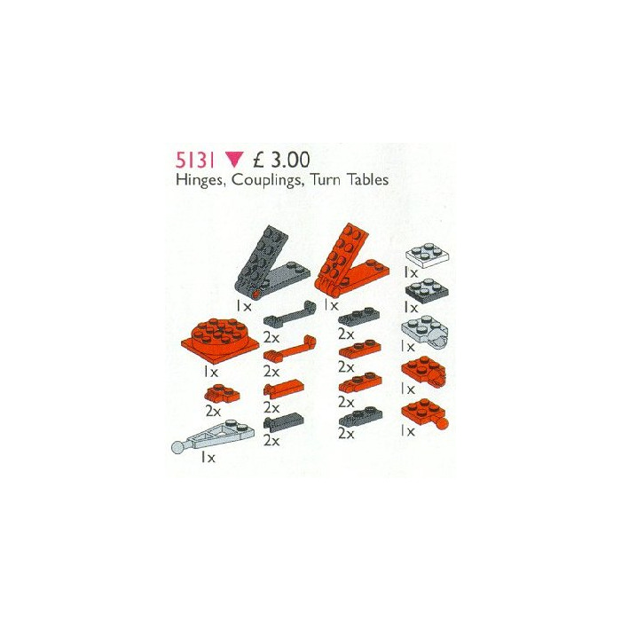 LEGO Hinges, Couplings, Turntables Set 5131