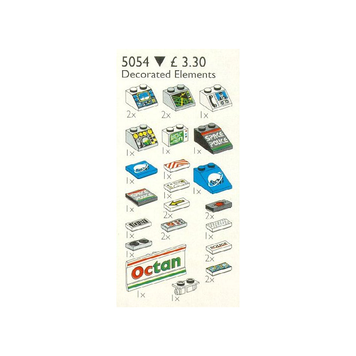 LEGO Decorated Elements Set 5054