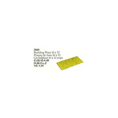 LEGO Building Plate 16 x 32 Yellow Set 5009